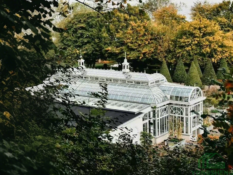 Large luxury Victorian glass wedding greenhouse 